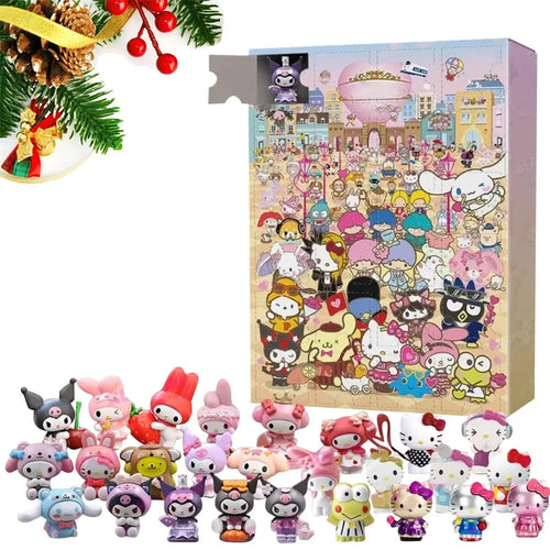 24PCS Christmas Advent Calendar  Small PVC Action Figures