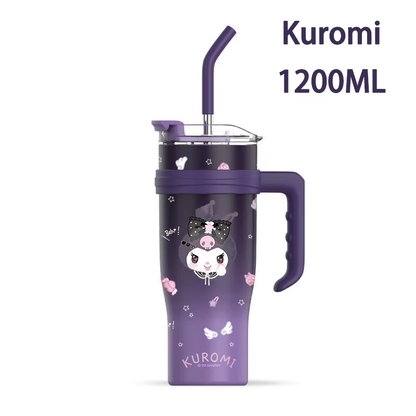 Sanrio Family Thermos Big MAC Straw Cup – Hello Kitty, Kuromi & Friends