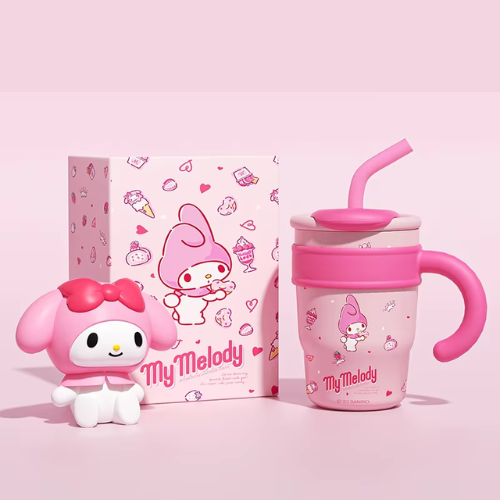 Insulated Straw Thermos –  Kitty & Melody Kids' Bottle