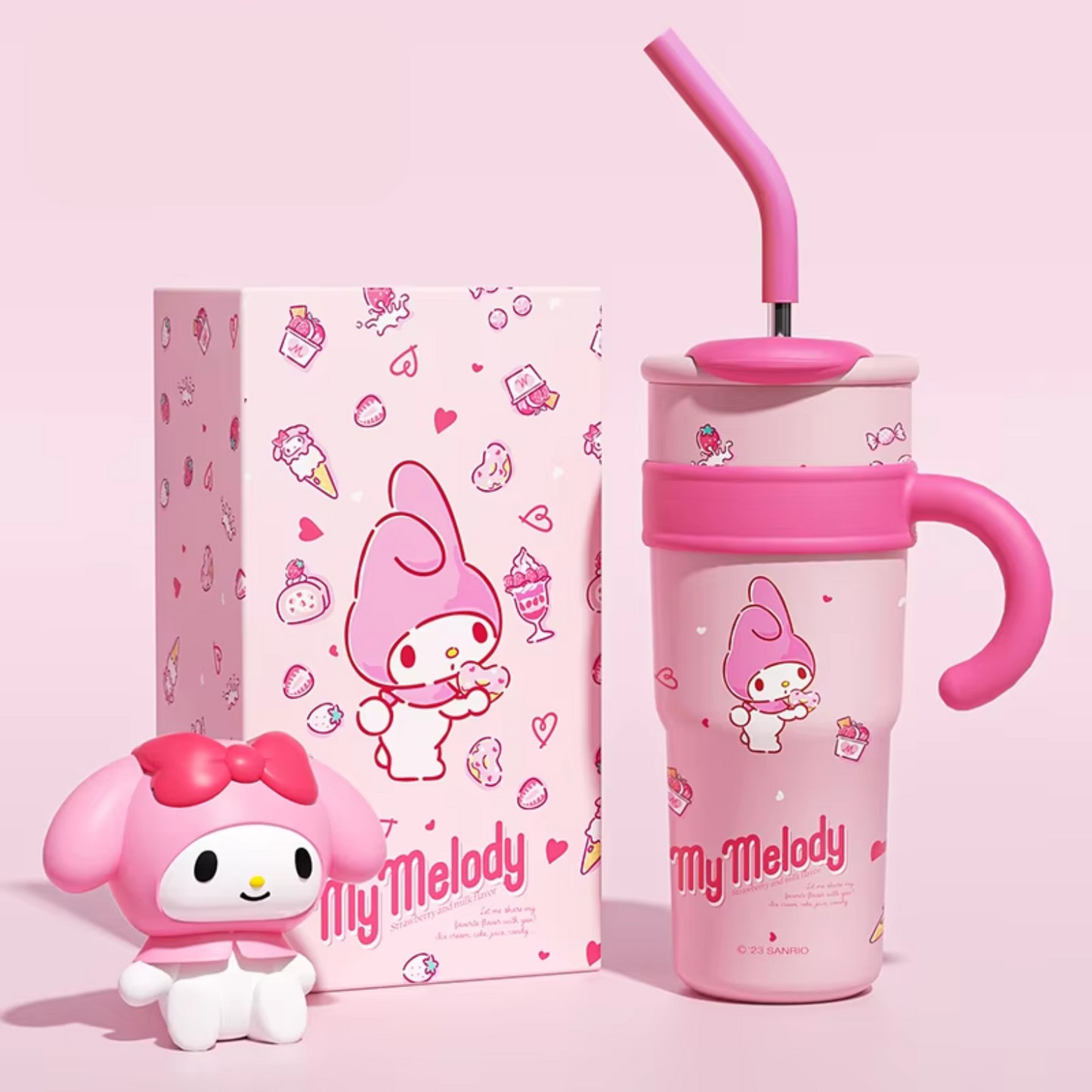 Insulated Straw Thermos –  Kitty & Melody Kids' Bottle