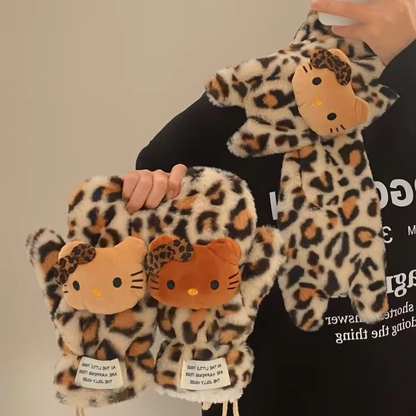 HK Plush Scarf – Cute College Style Winter Accessory, Windproof & Perfect Gift for Students