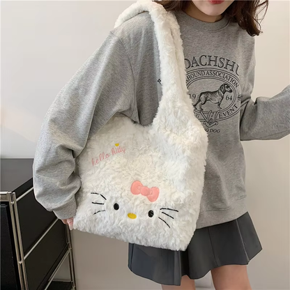 Kitty Shoulder Bag - Cute Cat Cartoon Y2K Fashion Tote for Women