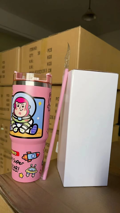 Kitty 900ml Thermos – Sanrio Kuromi & Cinnamoroll High-Capacity Stainless Steel Vacuum Coffee Cup