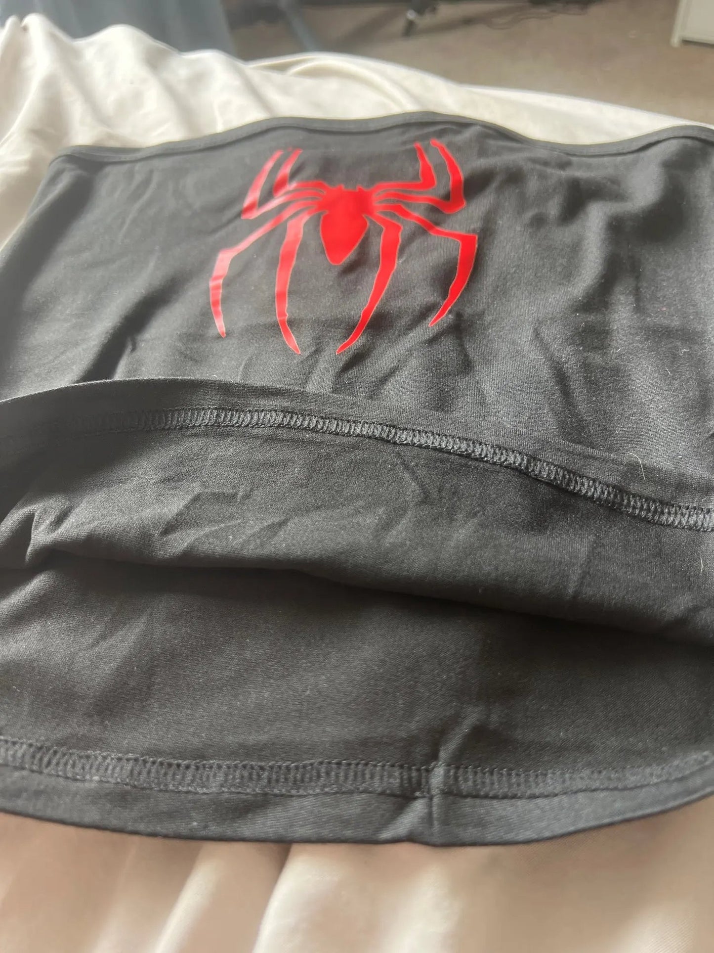 Y2k Tank Top Spider Printed