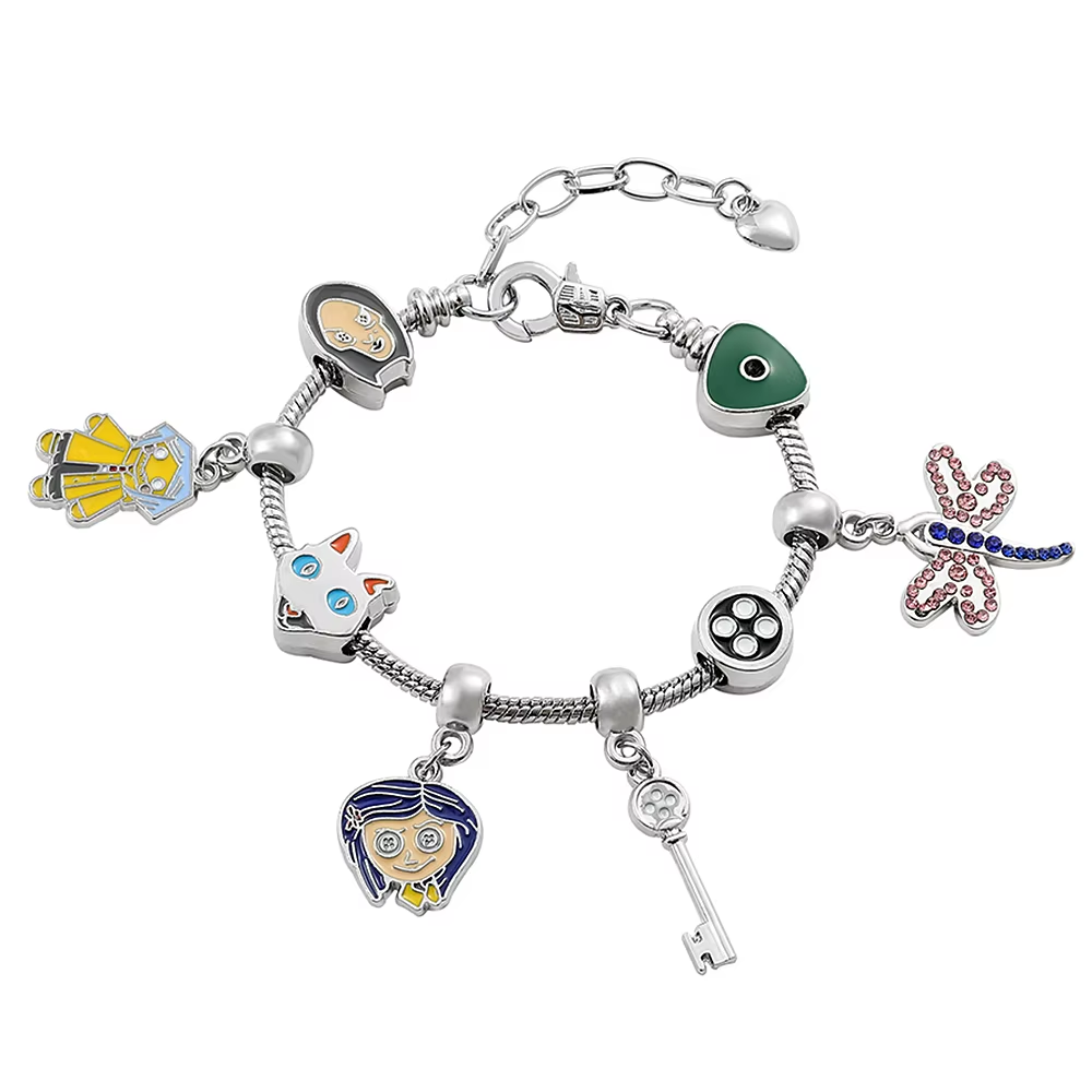 HK Gold Plated Bracelet with Charms - High-Quality Kawaii Jewelry for Women & Girls