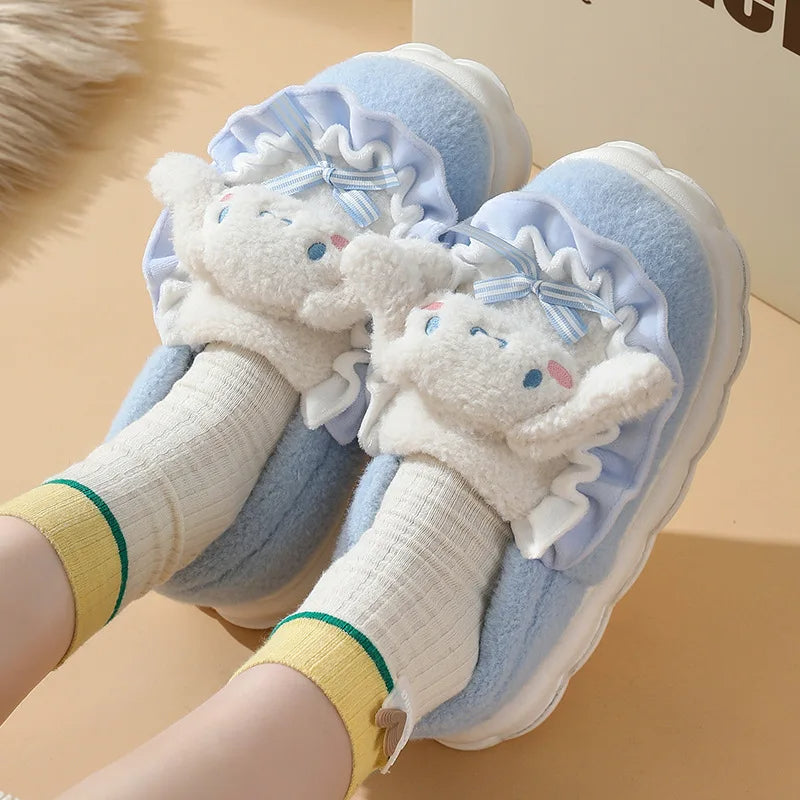 Slippers Thick Sole -  Warm Cotton Shoes