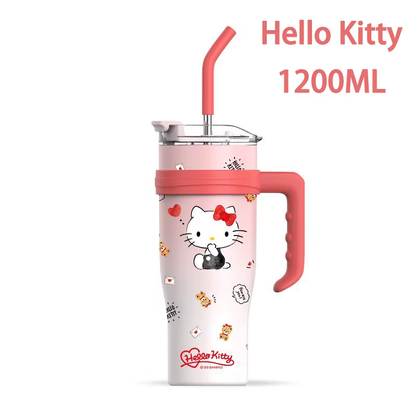 Sanrio Family Thermos Big MAC Straw Cup – Hello Kitty, Kuromi & Friends