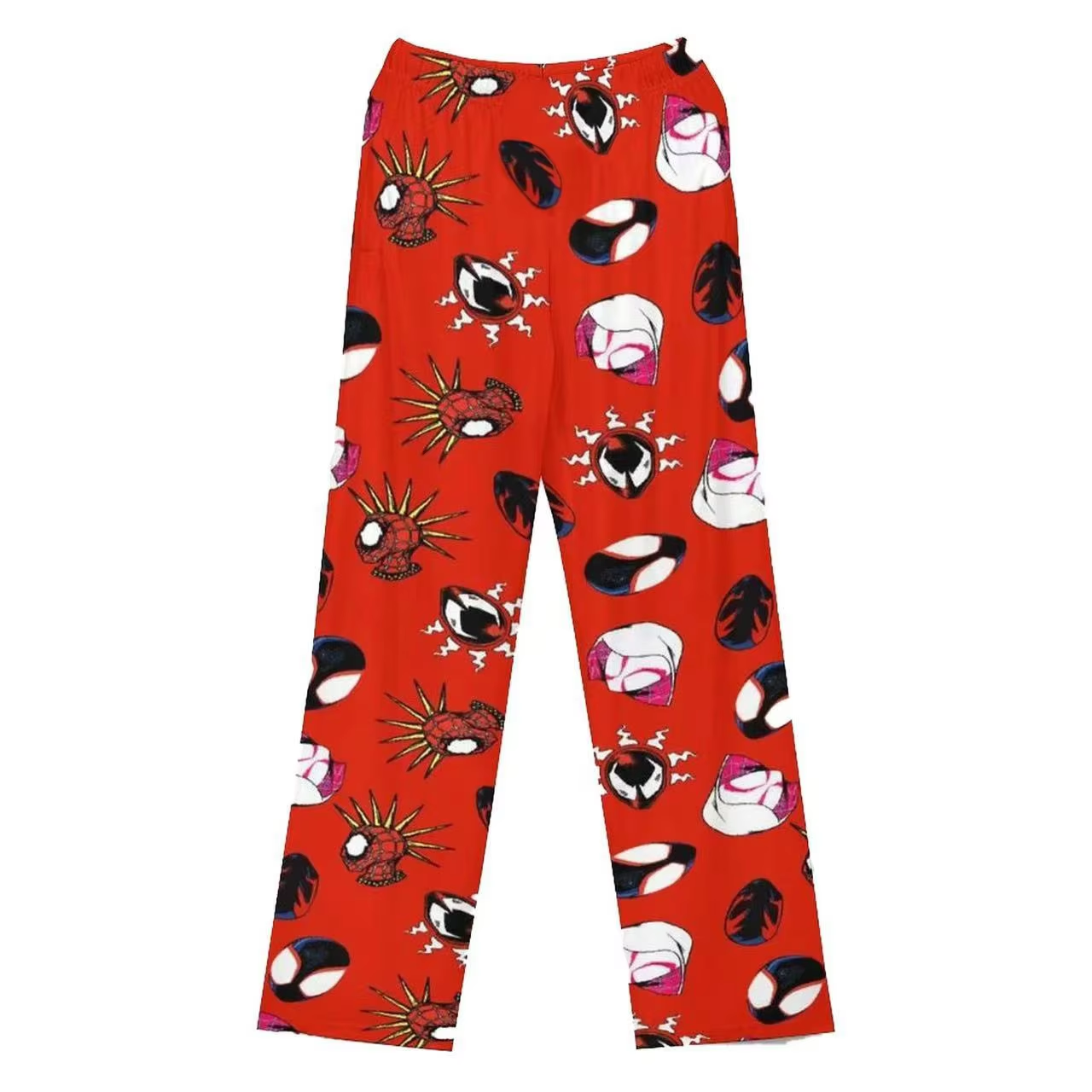 Cartoon Lounge Pants – Kitty, Spider-Man, Bat-man Pajama Trousers for Women & Girls