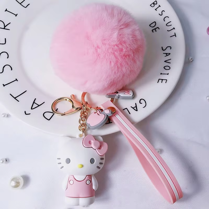 Kitty & Friends Keychain - Cute Kuromi, Melody & Cinnamoroll Pendant Gift