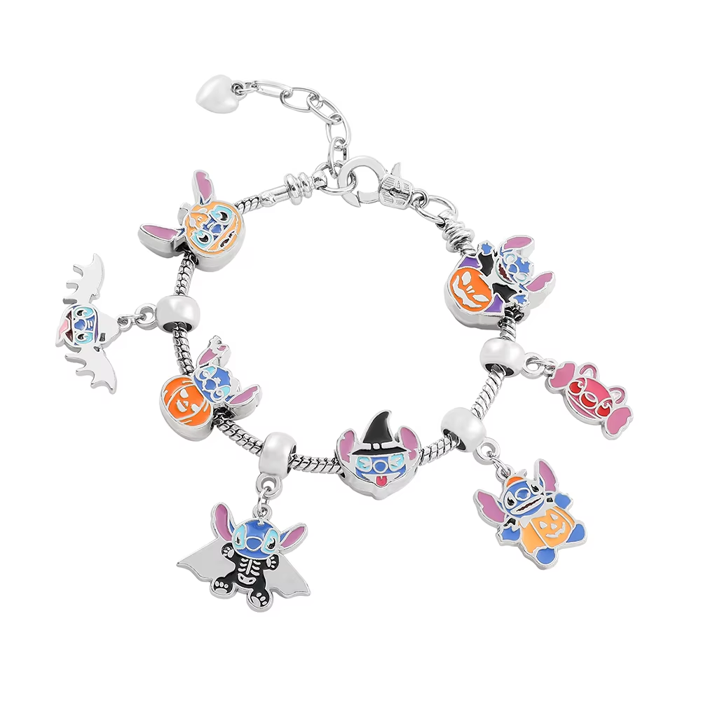 HK Gold Plated Bracelet with Charms - High-Quality Kawaii Jewelry for Women & Girls