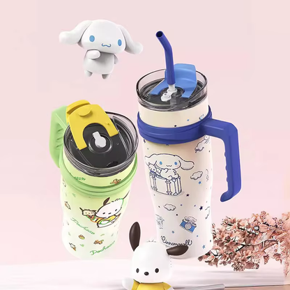 Sanrio Family Thermos Big MAC Straw Cup – Hello Kitty, Kuromi & Friends