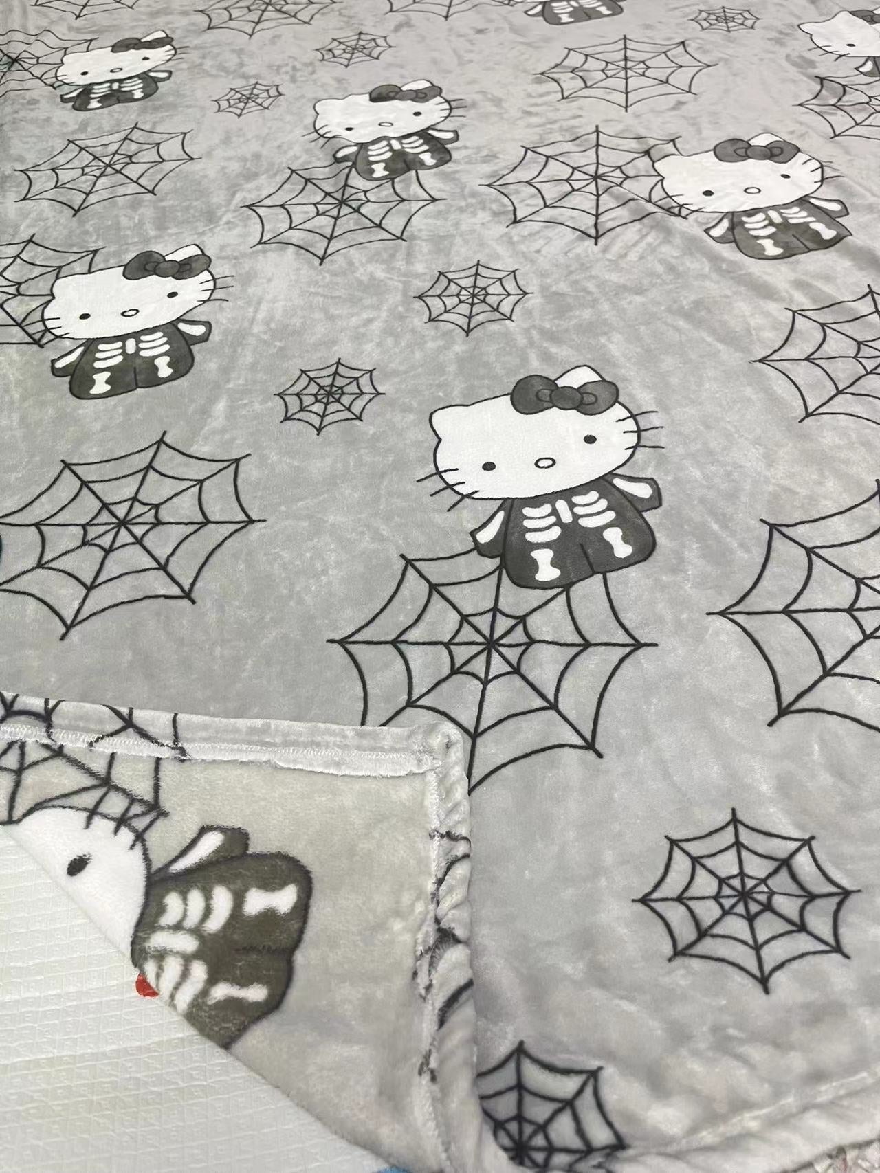 Halloween H. Kitty Blanket