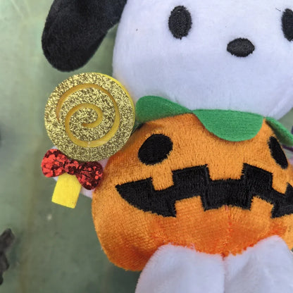 Kitty, Cinna, Pocha Halloween Plush With a Candy -  Keychain, Halloween Gift