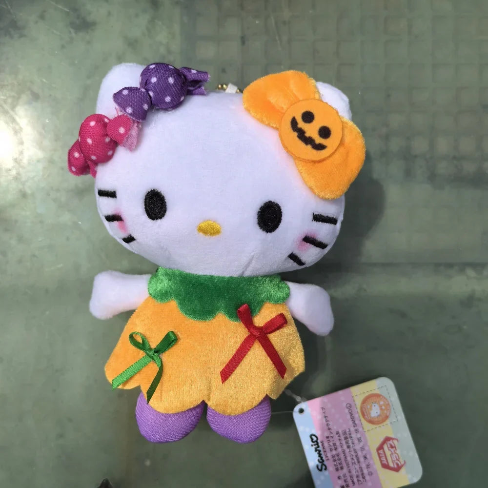 Kitty, Cinna, Pocha Halloween Plush With a Candy -  Keychain, Halloween Gift