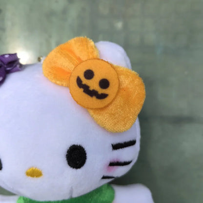 Kitty, Cinna, Pocha Halloween Plush With a Candy -  Keychain, Halloween Gift