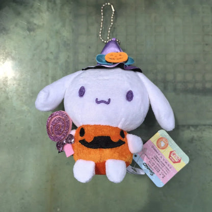 Kitty, Cinna, Pocha Halloween Plush With a Candy -  Keychain, Halloween Gift