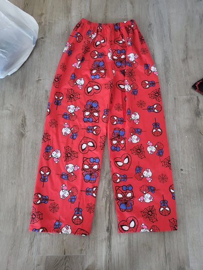 Hello Kitty x Spiderman Cotton Loose Pajama Pants