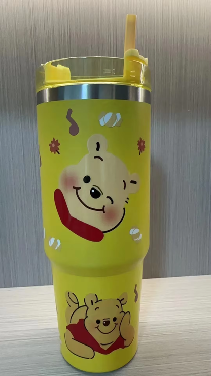 Kitty 900ml Thermos – Sanrio Kuromi & Cinnamoroll High-Capacity Stainless Steel Vacuum Coffee Cup