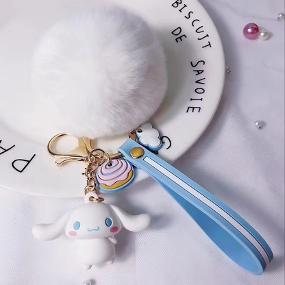 Kitty & Friends Keychain - Cute Kuromi, Melody & Cinnamoroll Pendant Gift