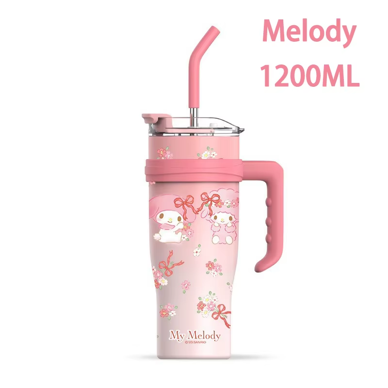 Sanrio Family Thermos Big MAC Straw Cup – Hello Kitty, Kuromi & Friends