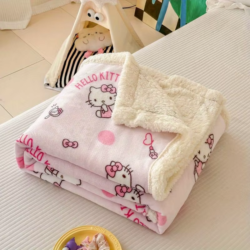 HK Plush Reversible Throw Blanket – Ultra-Soft, Cozy Fleece for Couch & Bed, All-Season Comfort!