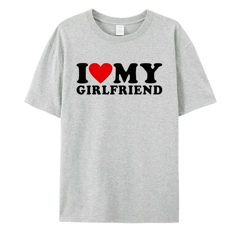 'I Love My Girlfriend' Graphic Tee – Soft, Stylish & Comfy Casual T-Shirt for Men