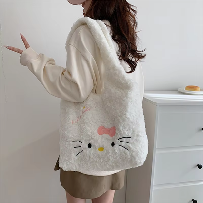 Kitty Shoulder Bag - Cute Cat Cartoon Y2K Fashion Tote for Women